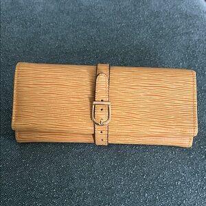 Vintage Wolf Designs Leather Jewelry Travel Case / Roll